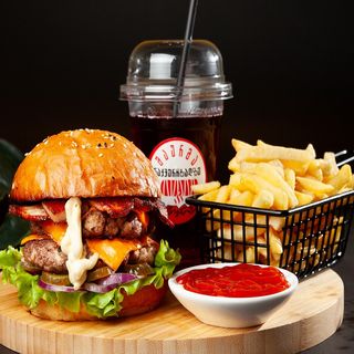 2X ჩიზი ბეკონით (კომბო)