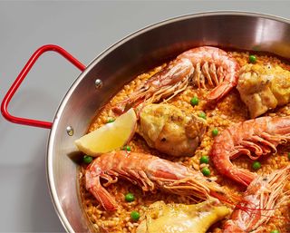 Paella Mixta de Gambas y Pollo Individual