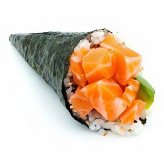 91. Temaki de salmón picante