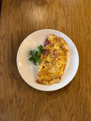 Омлет с ветчиной 