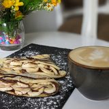 Pancake with banana and nutella