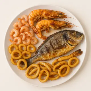 Plato mixto de pescado