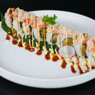 87 Uramaki sake flower