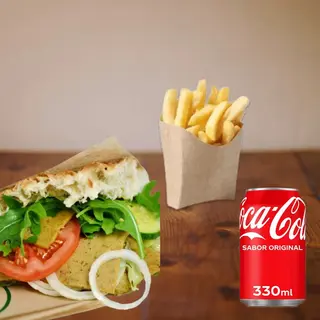 Menú Pita Kebab Vegano Seitan