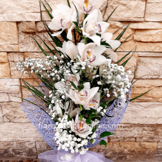Bouquet of cymbidium orchids