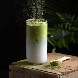 ცივი მაჩა ლატე | Iced Matcha Latte 