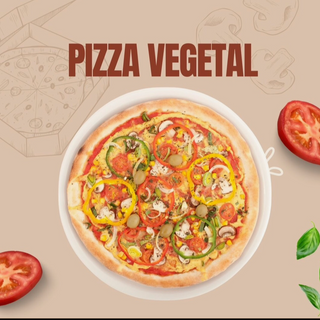 Pizza vegetal (32 cm.)