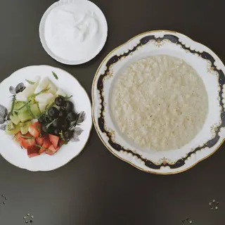 Avena Cocida En Agua