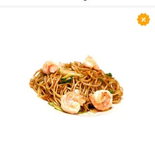 Tagliolini con gamberi e verdure