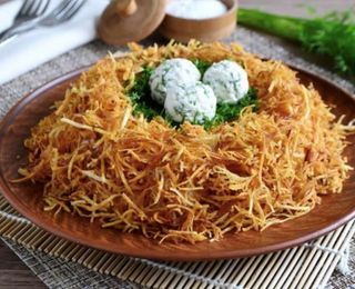 Салат "Гнездо"