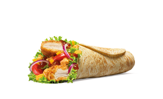 BIG Wrap cu piept de pui crispy + cartofi prajiti