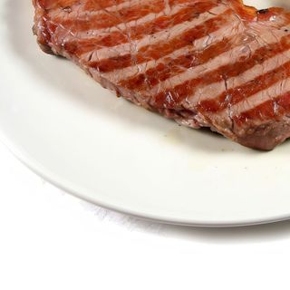 Menu (1)Revueltos trigueros con gambas   (2)Entrecot