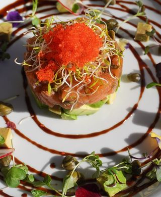 Tartar de salmón