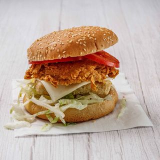 Chicken hash brown burger