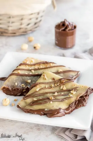 Crep con Nutella con almendras