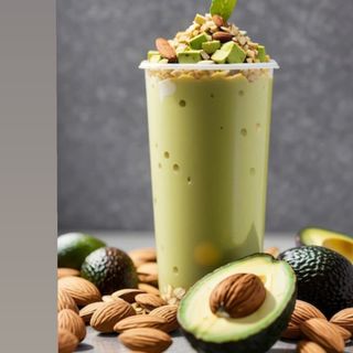 Jus d’avocat aux fruits secs 