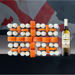 Sakartvelo Set 48 psc - 965 g + Tsinandali Wine 0.750 ml