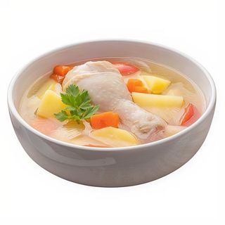 Sopa De Pollo Con Fideos