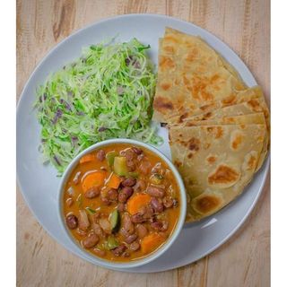 Two Chapati With Beans