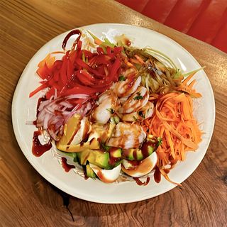 ფრეშ სალათი კრევეტებით