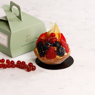 Monoporzione Crostatina chantilly e frutti di bosco