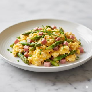 Revuelto De Espárragos Con Jamón