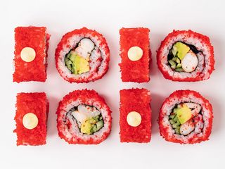 Каліфорнія в ікрі з креветкою XL (290g)