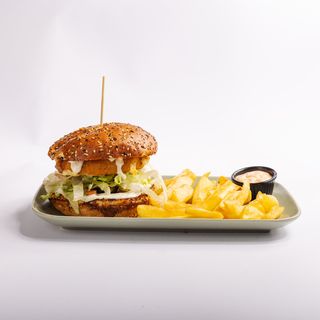 Vege burger s prilogom