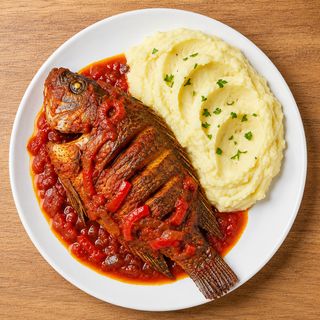 Tilapia Fish & Mashed Potatoes