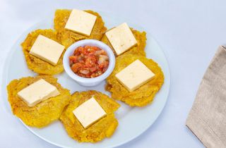 Patacones Con Queso