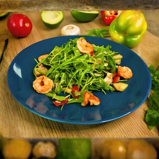 Салат "Руккола с креветкой"