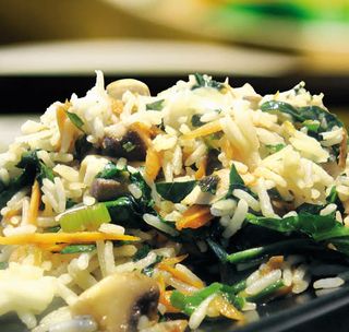 Ризото със спанак и манатарки