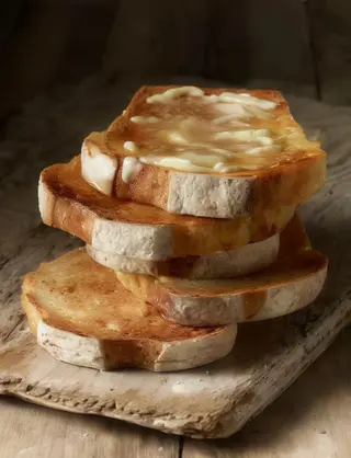 Tostadas con Mantequilla y Mermelada