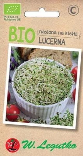 Nasiona na kiełki Lucerna BIO 5 g Legutko