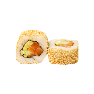 Uramaki Salmón, Aguacate, Sésamo