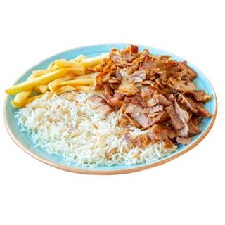 Plato De Kebab Con Arroz