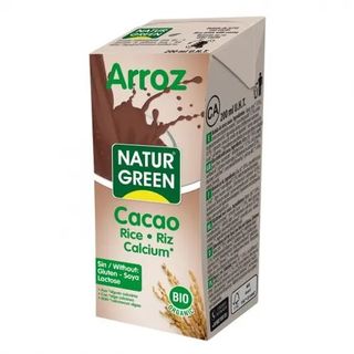Bebida Arroz Sabor Chocolate Calcio Eco Naturgreen 200 Ml.