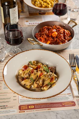 Le tagliatelle ai funghi porcini