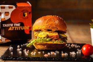 LeBurger Blue Cheese și cartofi Fry'n Dip