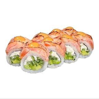 Philadelphia z opalanym łososiem