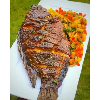 Lake Victoria whole fish with chips