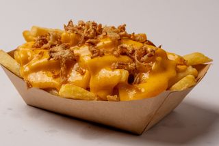 Patatine M con cheddar e cipolla croccante