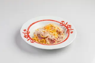 Карбонара  с говяжьим беконом 