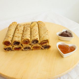 5x kućnih palačinki s čokoladom i 5x kućnih palačinki s marmeladom