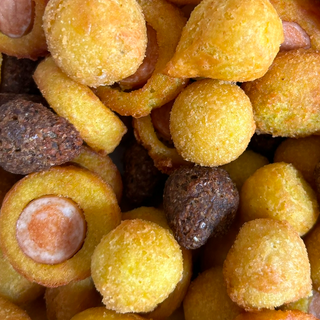 Combo salgados variados + Refrigerante lata 