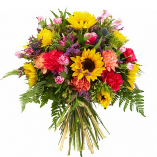 Bukiet kolorowych kwiatów 