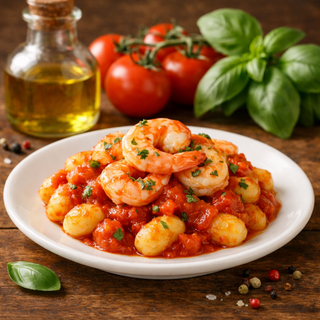 Gnocchi con gamberi e polpa di pomodori - 430g