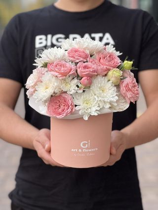 Евро-Букет в коробке Нежность