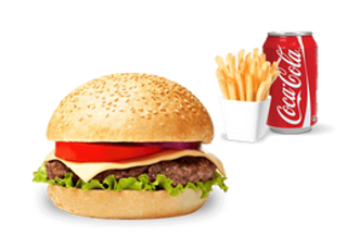 Hamburguesa + Patatas Fritas + Refresco
