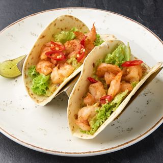 Тако з креветкою та гуакамоле